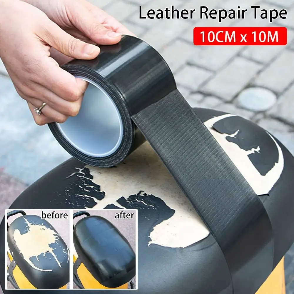 

1Rolls PU Leather Repair Tape Strong Sticky Self Adhesive First Aid Patch Black Waterproof Leather Patch