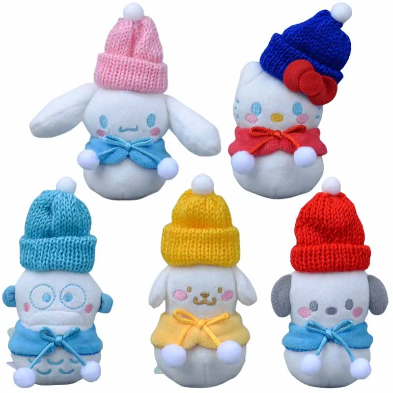 

Sanrios Cinnamoroll Hangyodon понравилось HelloKittys Снеговик серии плюшевая анимэ Кукла Kawaii милые плюшевые игрушки подвеска брелок
