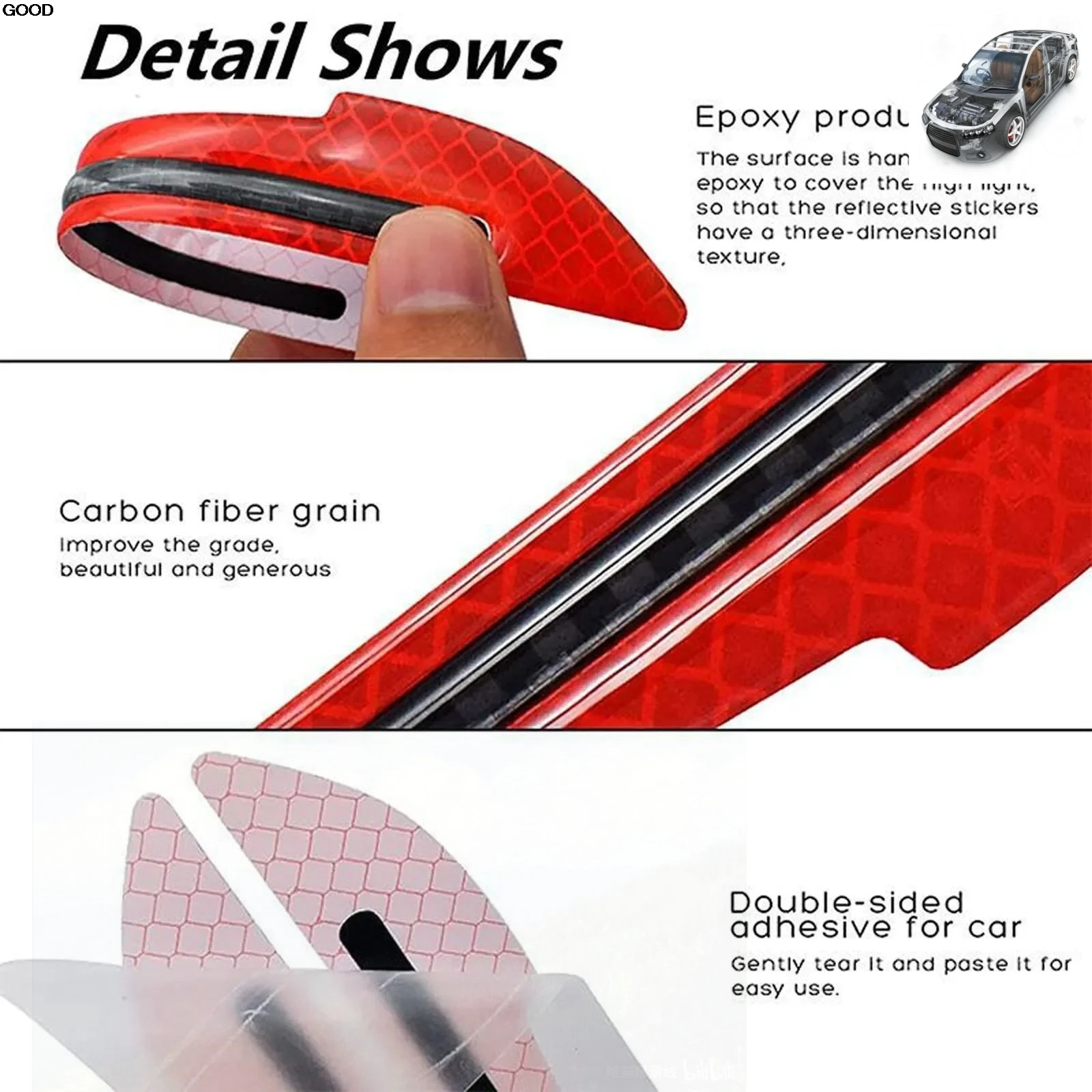 2PCS 자동차 반사 스티커 SEAT Altea Toledo MK1 MK2 Ibiza Cupra Leon Cupra 용 자동차 스타일링 백미러 스티커