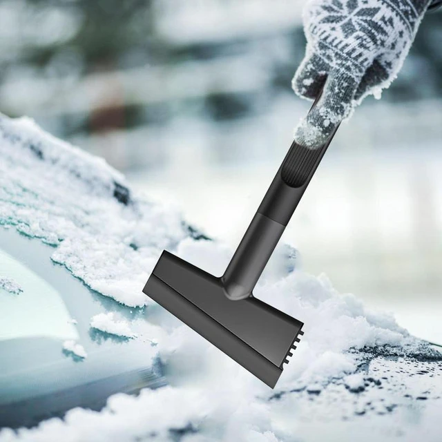 1pc Ice Scraper & Snow Brush For Car Windshield, Multi-functional, Winter  Defrosting & Snow Removal Tool