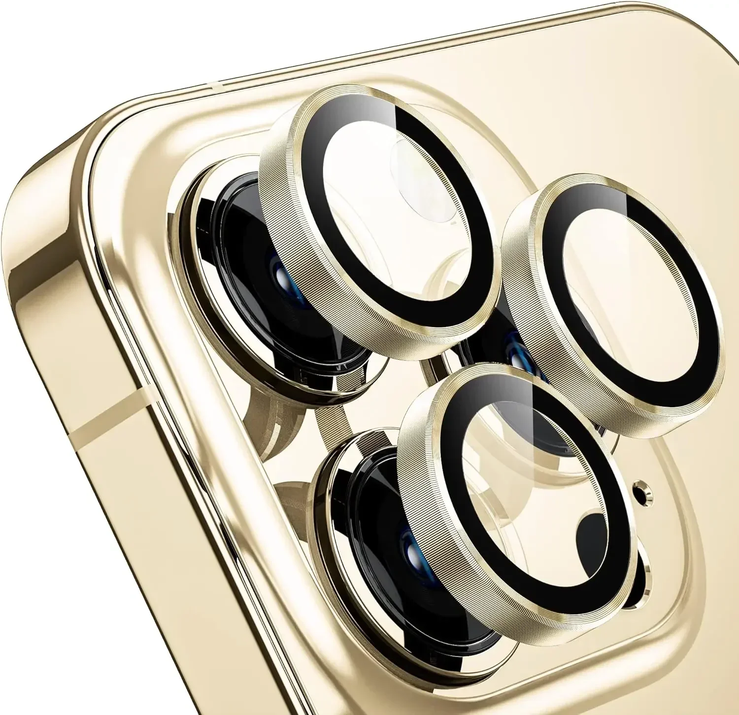Desert Titanium Tempered Glass Camera Lens Protector