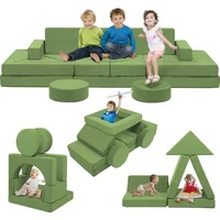 22Pcs Modular Kids Play Couch - Kids Couch for Playroom Bedroom Living Rooms 500+DIY Creativing Couch for Inspiring Child 1