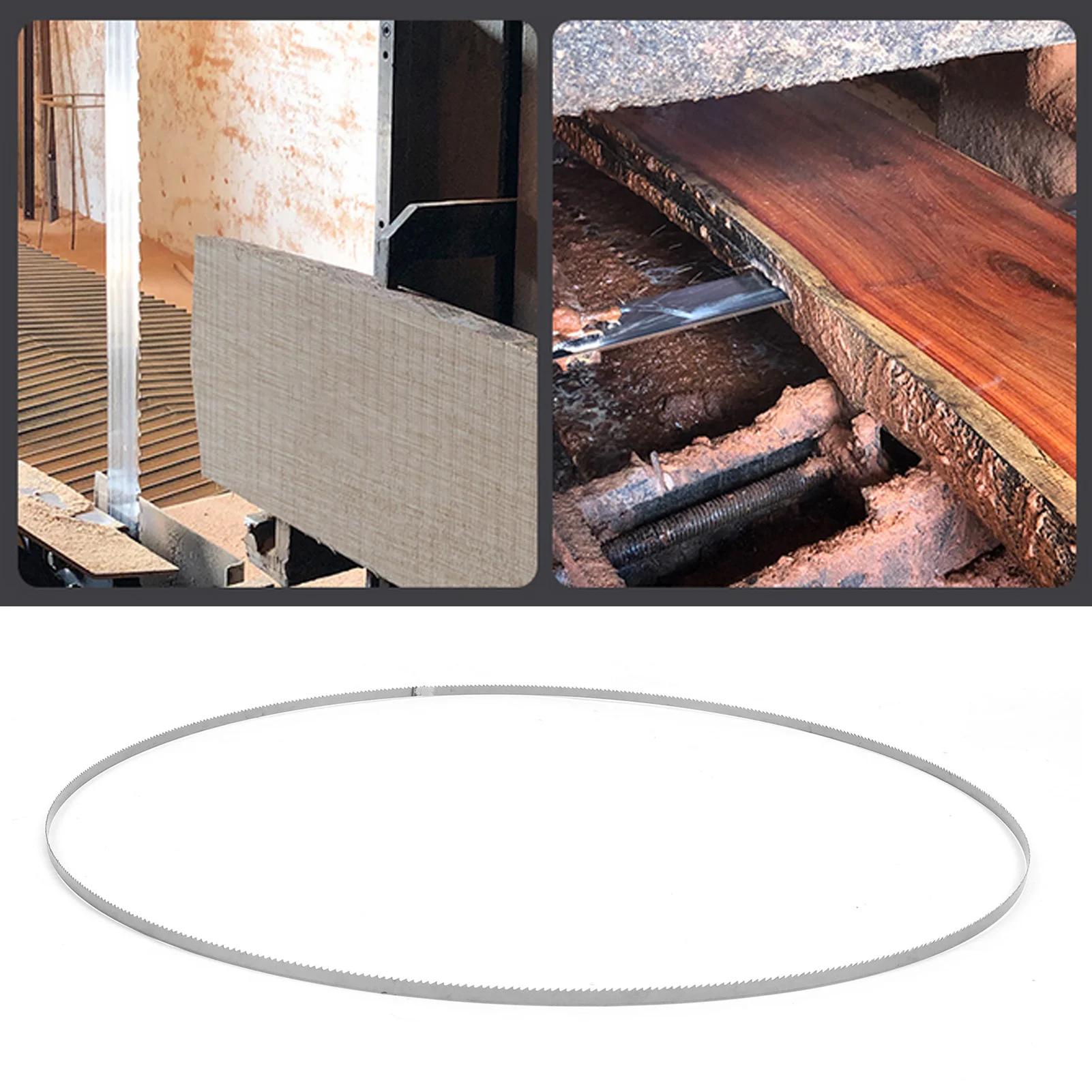 1400 Band Saw Blade 6.35mm‑10Teeth Portable SK5 Carbon Spring Steel Woodworking Meat Cutting
