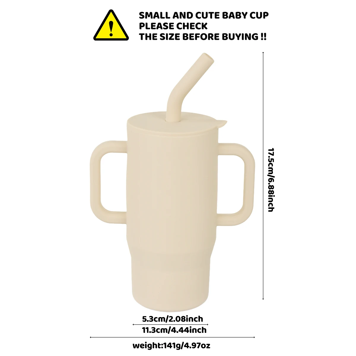 실리콘 240ml  학습용 빨대컵, 이중 손잡이,  훈련용 컵, 식품 등급 누수 방지 어린이 물컵