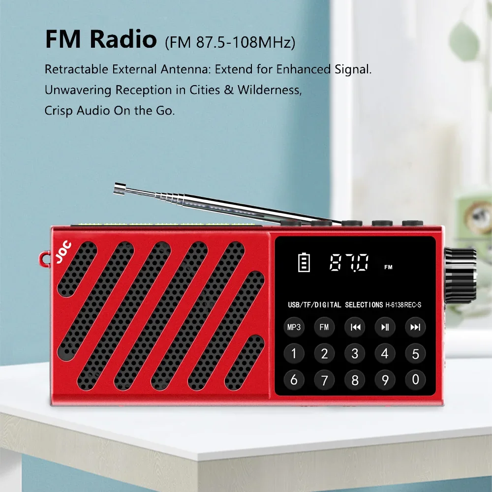 미니 휴대용 태양광 FM 라디오 블루투스 무선 스피커 충전식 라디오 FM 수신기 TF 카드 USB 재생 지원 야외 스피커
