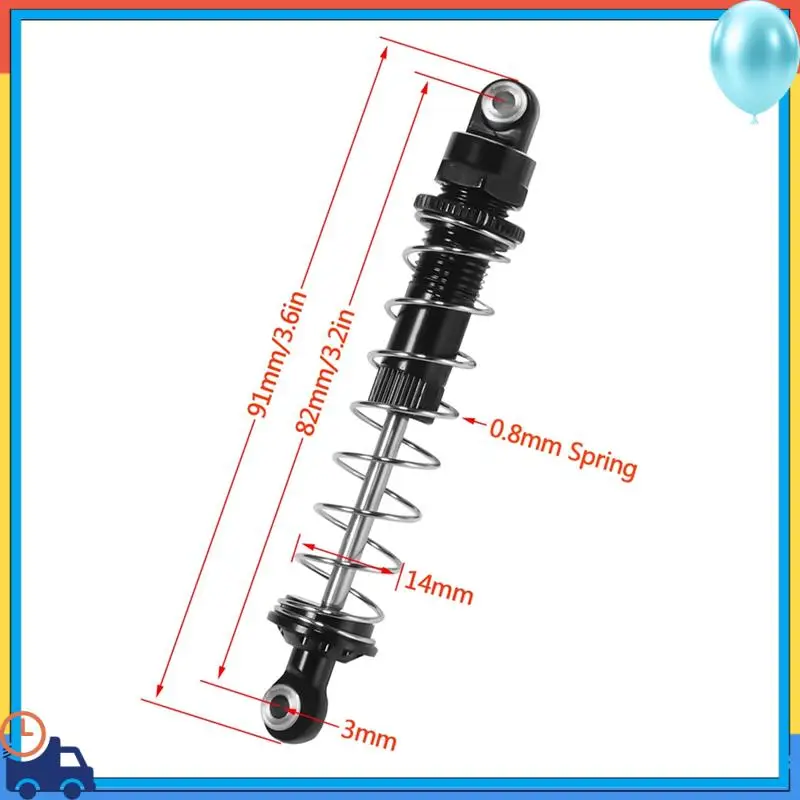 업그레이드-4Pcs 금속 충격 흡수 장치 댐퍼 1/18 RC 크롤러 자동차 UTB18 Capra 무제한 트레일 버기 업그레이드 부품 액세서리