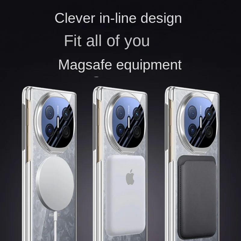 Magnetic Metal Lens Holder Privacy Tempered Glass Protective Case - Fully Wrapped Cover