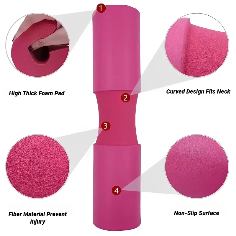 Barbell Foam Pad Neck Shoulder Durable Weightlifting Squat Set Gym Pads Thickened Non-Slip Fitness Dumbbel