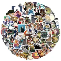 10/25/50/100Pcs Ghibli Hayao Miyazaki Stickers Cartoon Graffiti Decals Helmet Skateboard Laptop Motorcycle Sticker Toys Decor 1