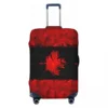Custom Canada Flag Luggage Cover Elastic Canadian Patriotic Travel Suitcase Protective Covers Fits 18-32 Inch 1