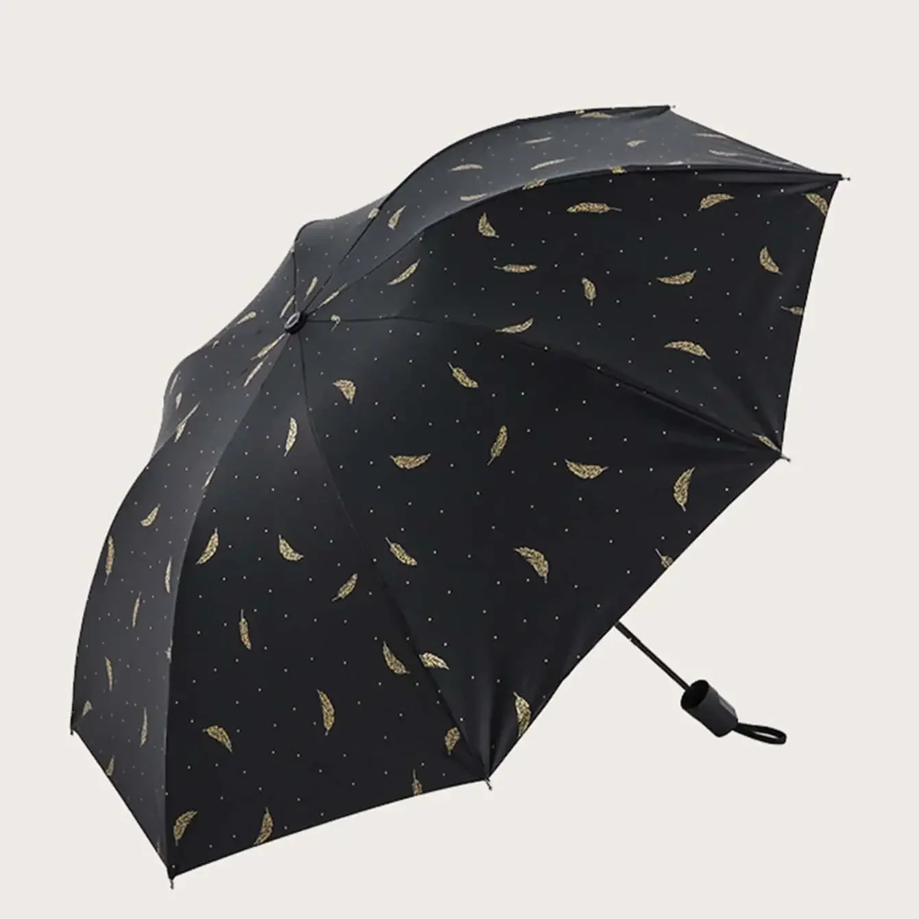 1pc-Folding travel umbrella with UV protection function, suitable for outdoor activities