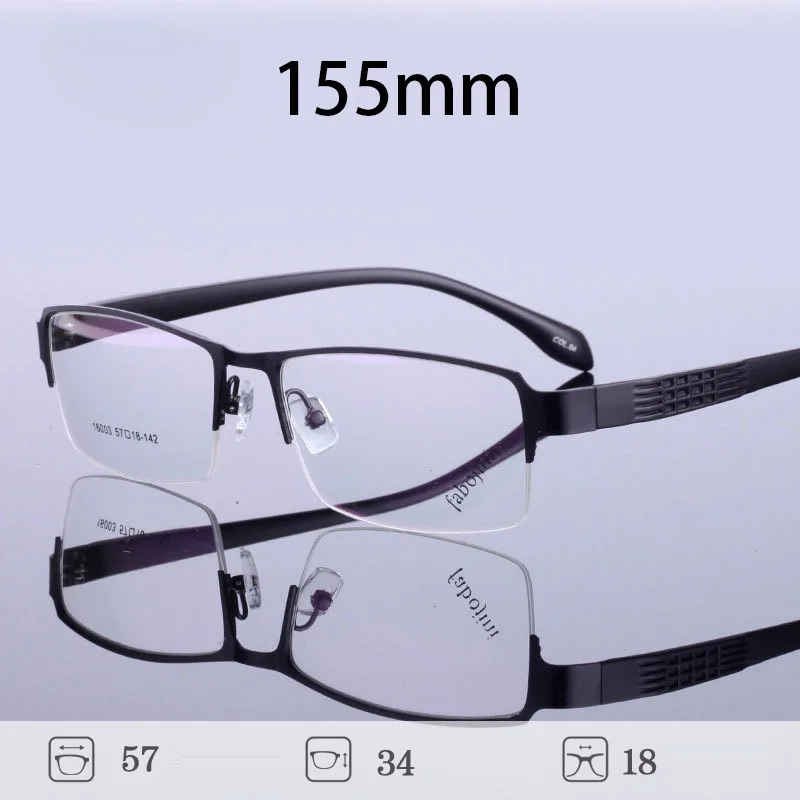 

Vazrobe 155mm Oversized Reading Glasses Men +150 200 250 Eyeglasses Frame Male Diopter Spectacles Semi Rimless Anti Blue Light