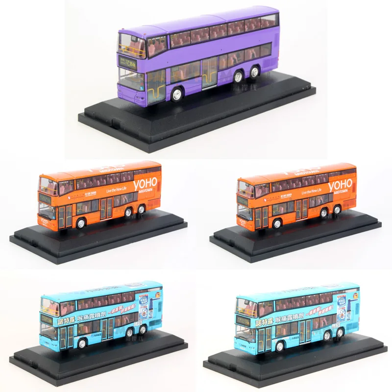 

1:76 Scale Diecast Alloy Hong Kong KMB NEOPLAN Double Decker Bus Toys Cars Model Classics Adult Souvenir Gifts Static Display