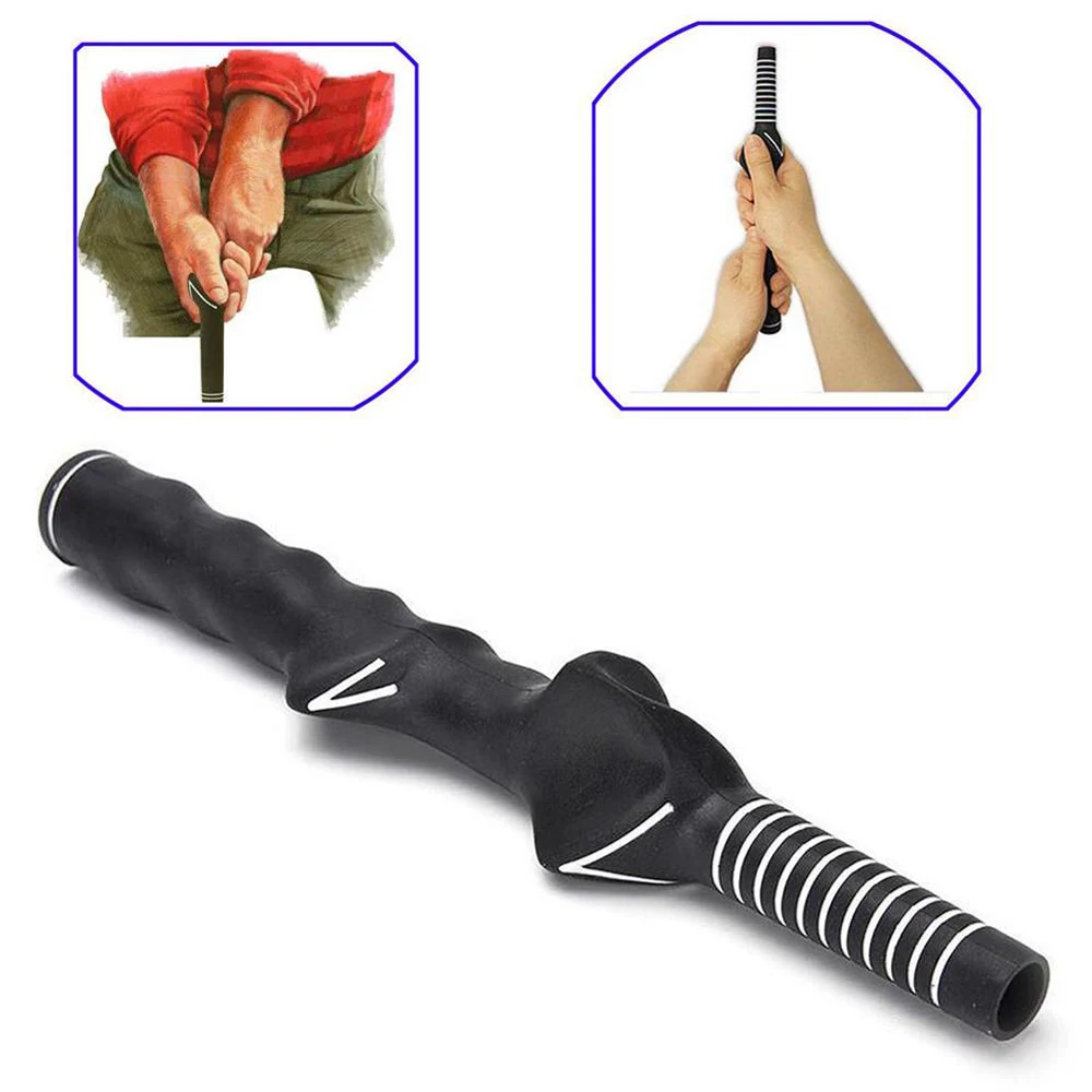 Right-Handed Practice Aid Hand Position Golf Swing Training Grip Golf Club Grips Teaching Aid Rubber