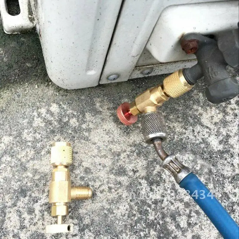 

Refrigeration Charging Adapter R22 R410A For 1/4" Safety Valve Service High Strength Hardness 1/4'' - 5/16 Flow Control Valve