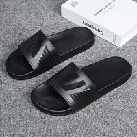 New Cross-Border Style Slippers For Men Anti-Slip Indoor Bathroom Use Couple Home Outer Wear PVC Soled And Faced Slippers For Wo