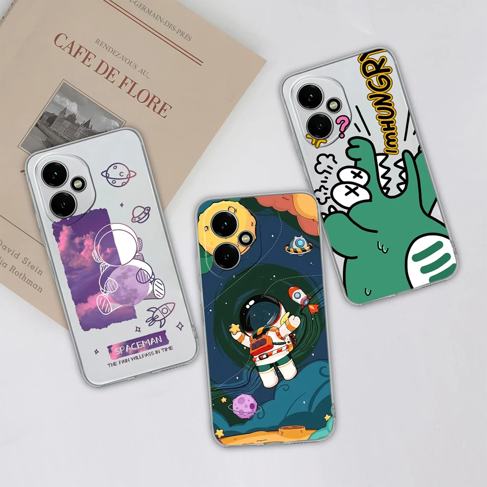 Gradient Color Transparent Back Cover - Soft, Slim Silicone Anti-Drop Phone Case