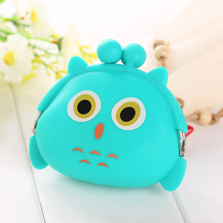 Girls Mini Silicone Coin Purse Animals Small Change Wallet Purse Women Key Wallet Coin Bag For Children Kids Gifts #DD