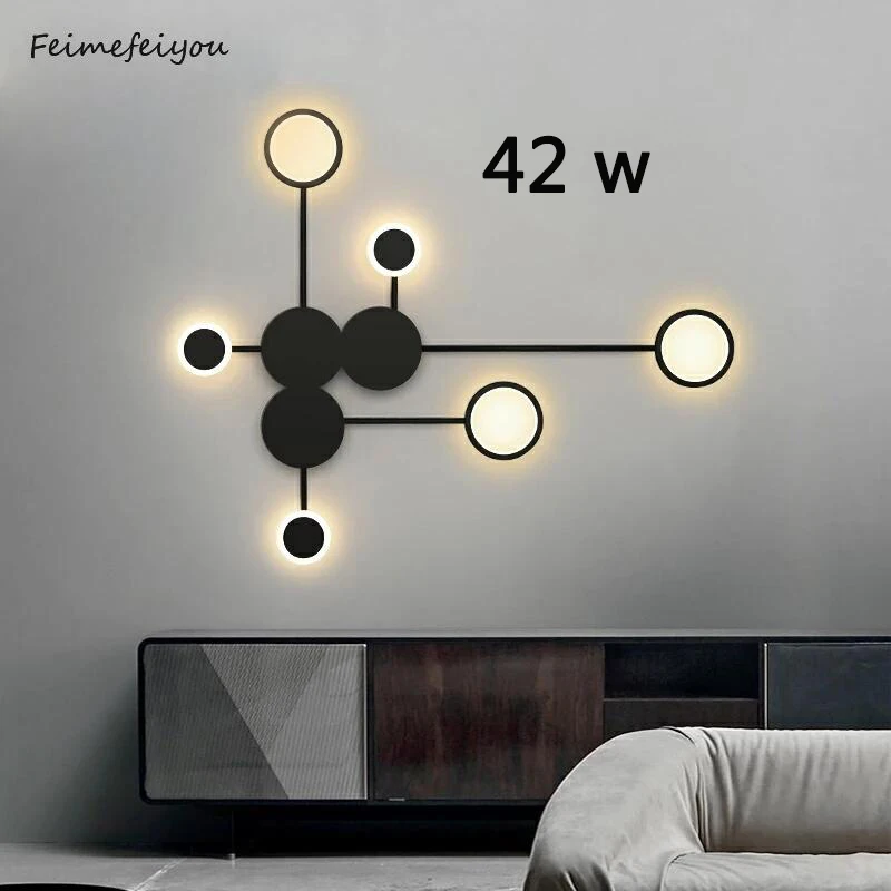 Nordic Modern Wall Lamp Led Minimalist Wall Living Room Bedroom Staircase Light Home Decoration Wall Sconce Lamps