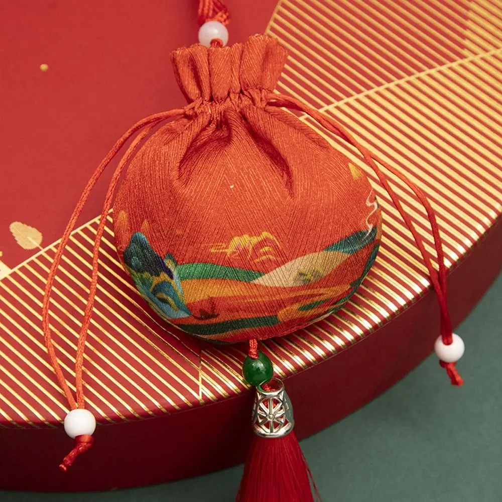 

Цветные цветы, кисточки, ожерелья на шнурке, искусственный кошелек, сумка для хранения в китайском стиле, женская сумка для ювелирных изделий, пустая Саше