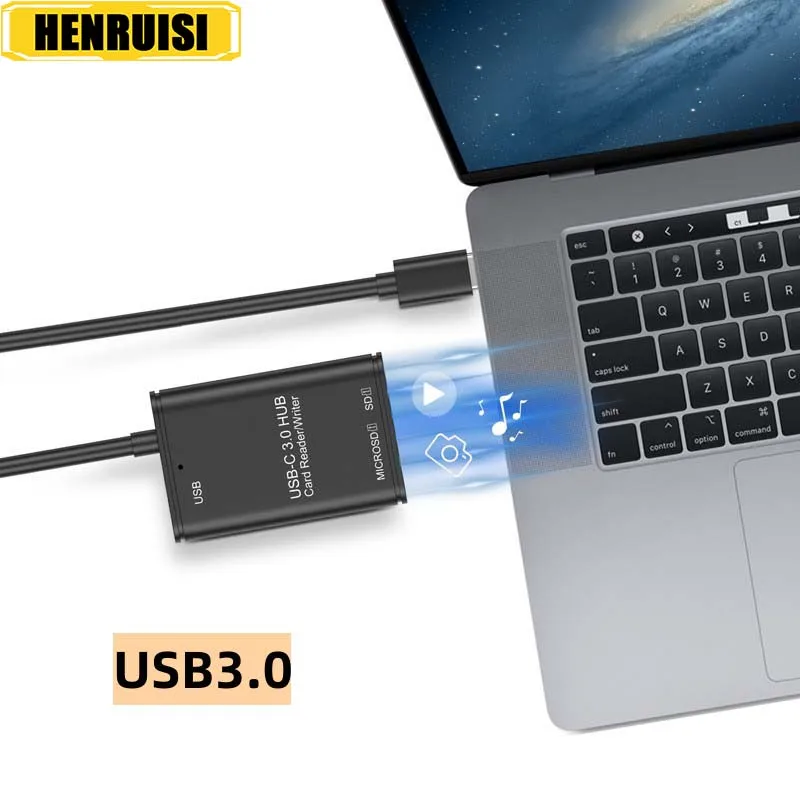 

Card Reader USB 3.0 All In One Type-C SD TF CF Compact Flash Smart Memory Card OTG Adapter 3 Ports USB Hub Combo Adapter Lector