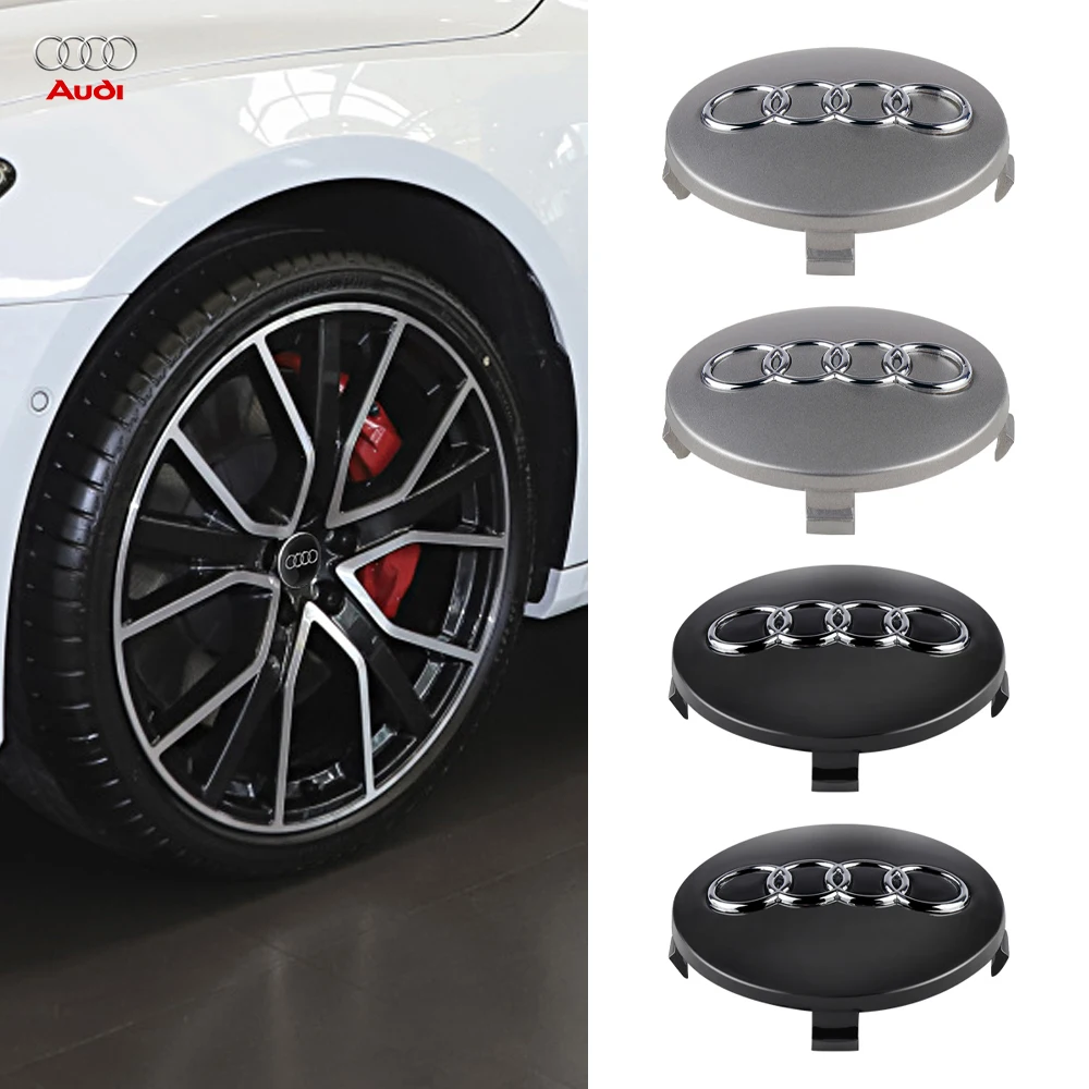4Pcs Original 59Mm Car Wheel Center Hub Caps Copertura Di Ricambio Per Cerchione Pneumatico Per Audi A7 S3 A8 A3 Rs5 A1 A5 A4 B8 Q5 Q3 Tt Q2L Sline
