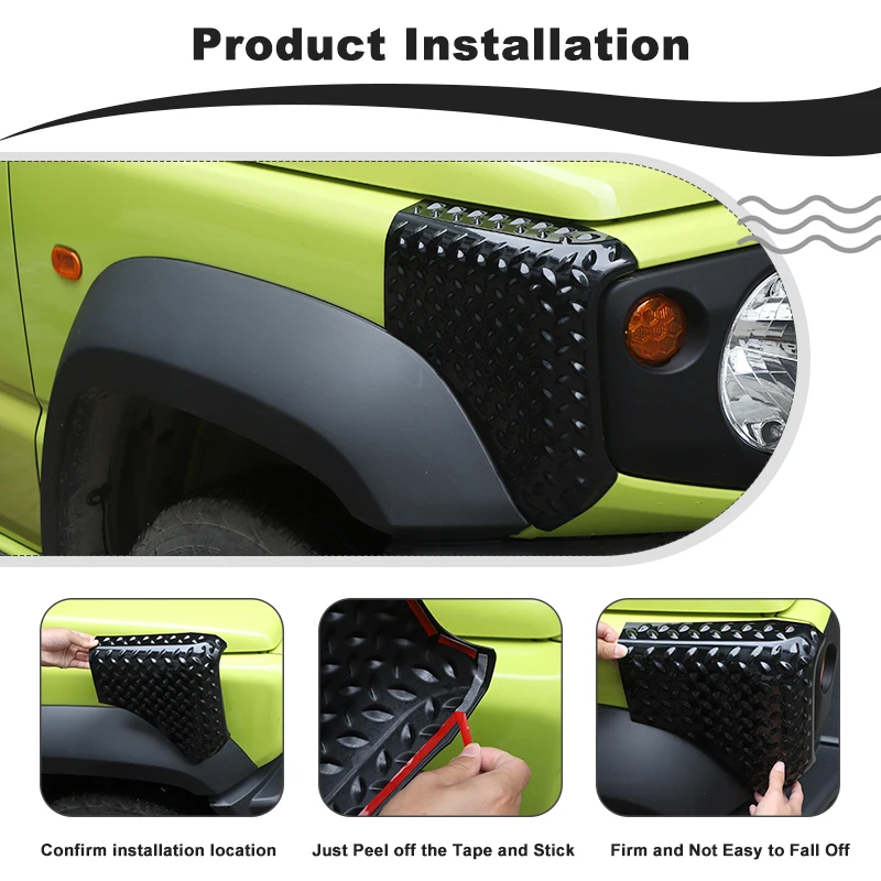 BAWA ABS Fender Wrap Corners Decoration Guard Cover For Suzuki Jimny 2019 2020 2021 2022 2023 2024 Exterior Accessories