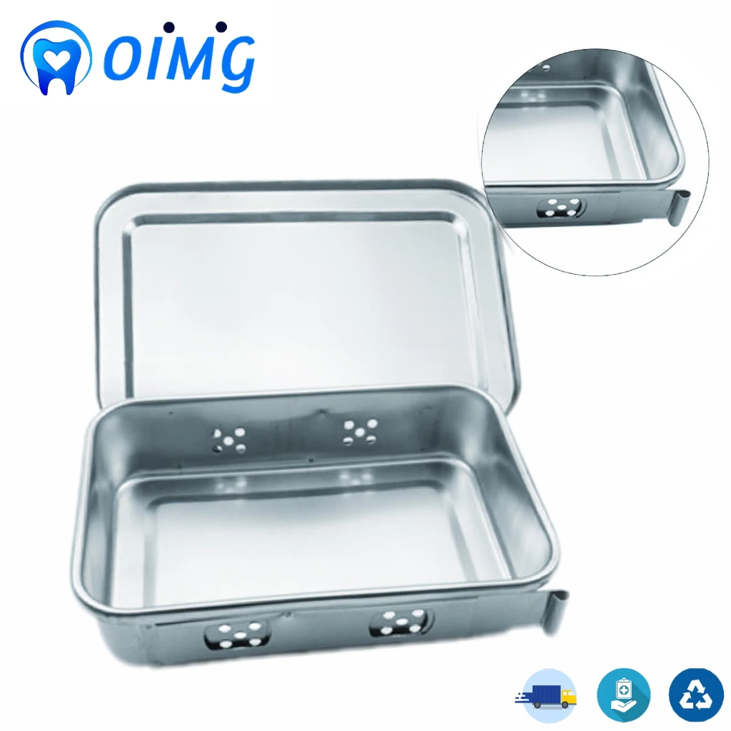 

Dental Tray Surgical Nursing Lid Medical Equipment Steriliser Container for Dentist Storage Box Stainless Steel Instrument