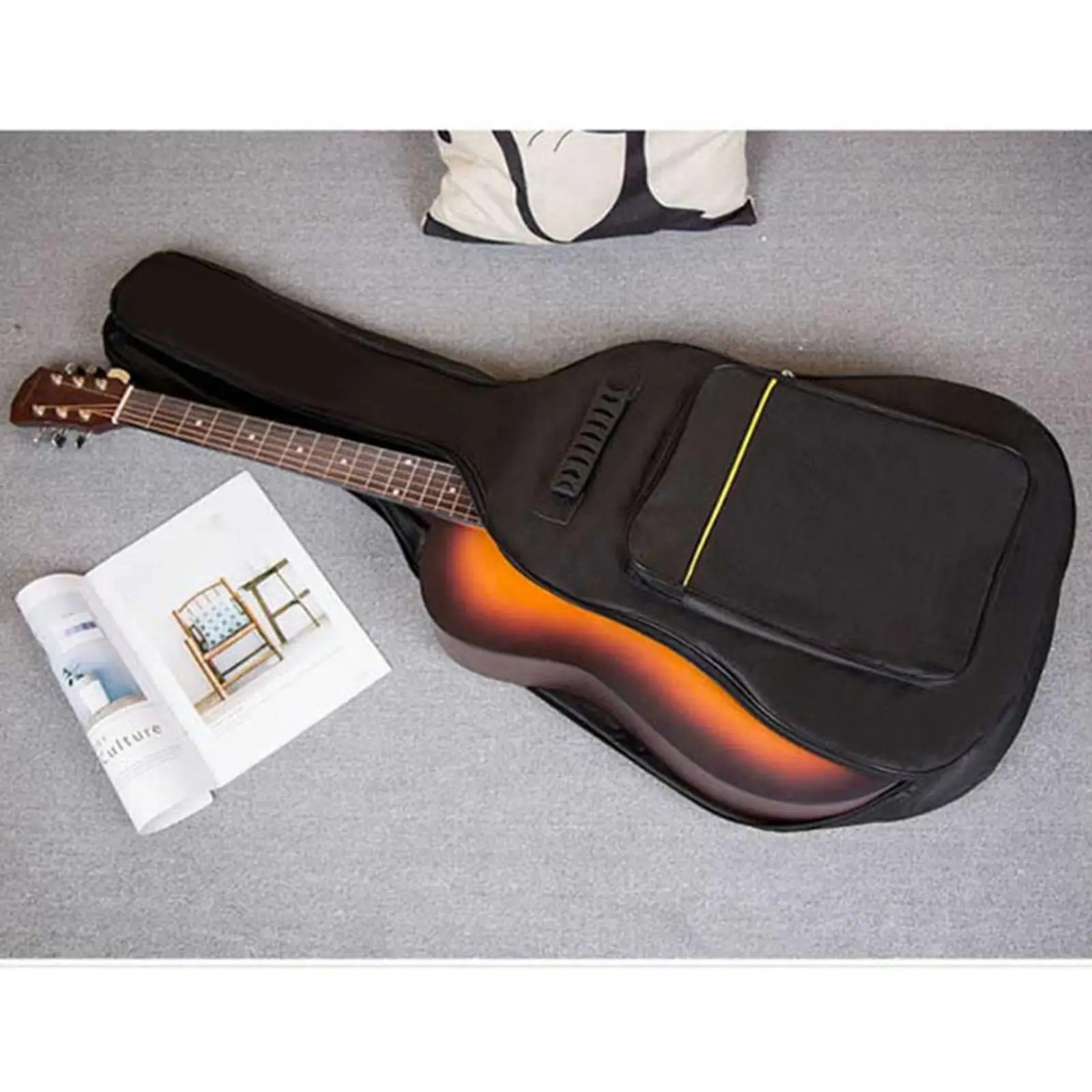 Waterproof 39" Inch Guitar Carrying Gig Case Padded Shoulder