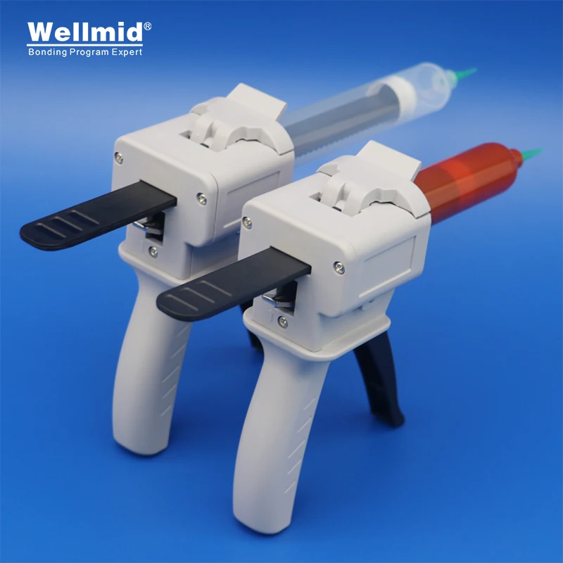 Manual glue gun for 30cc 55cc Syringe Barrels Single component 1K PU liquid Epoxy UV Solder paste sealant Portable caulking gun