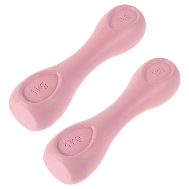 2Pcs Women Dumbbells Lightweight Non Slip Hand Weights Home Gym Pilates Strength Training Muscle Toning Workout Equipment