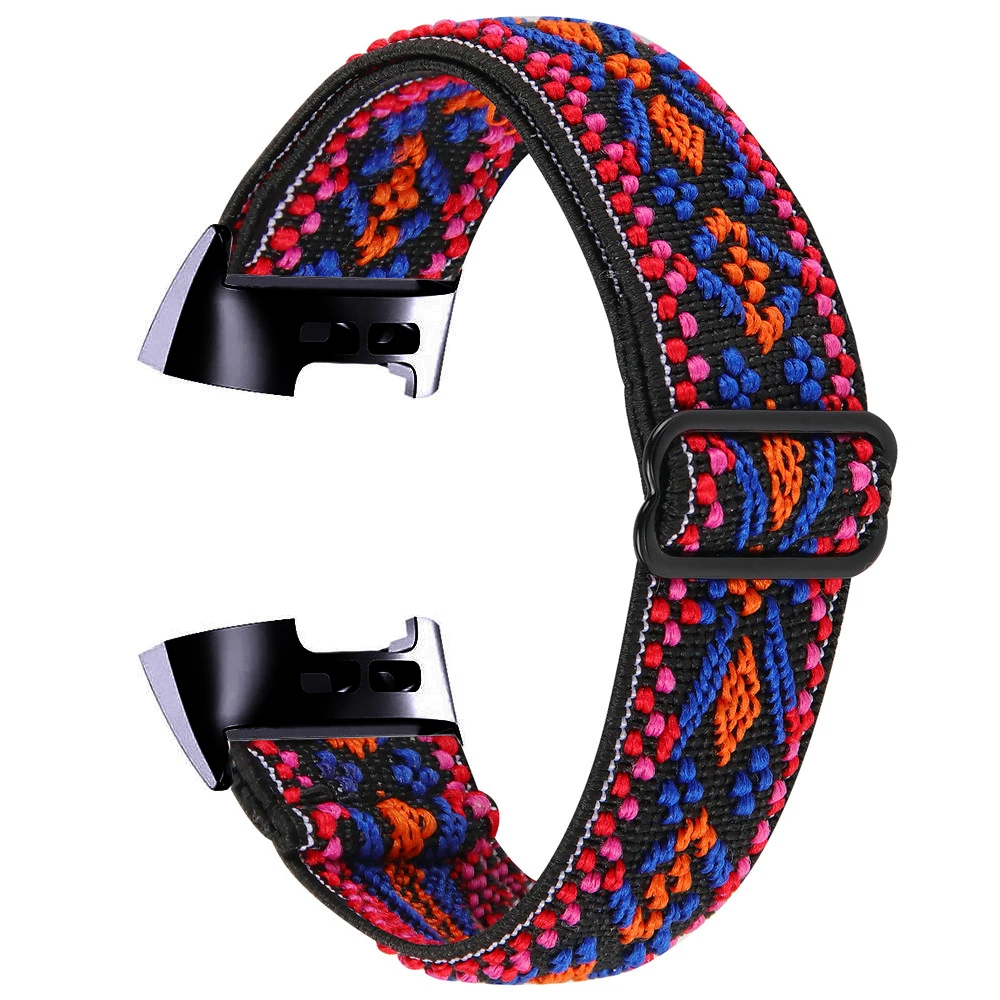 Essidi Elastic Band For Fitbit Charge 5 4 3 2 Sports Fabric Bracelet Strap Loop For Fitbit Charge 3 4 SE Watch Wrist Band Correa 