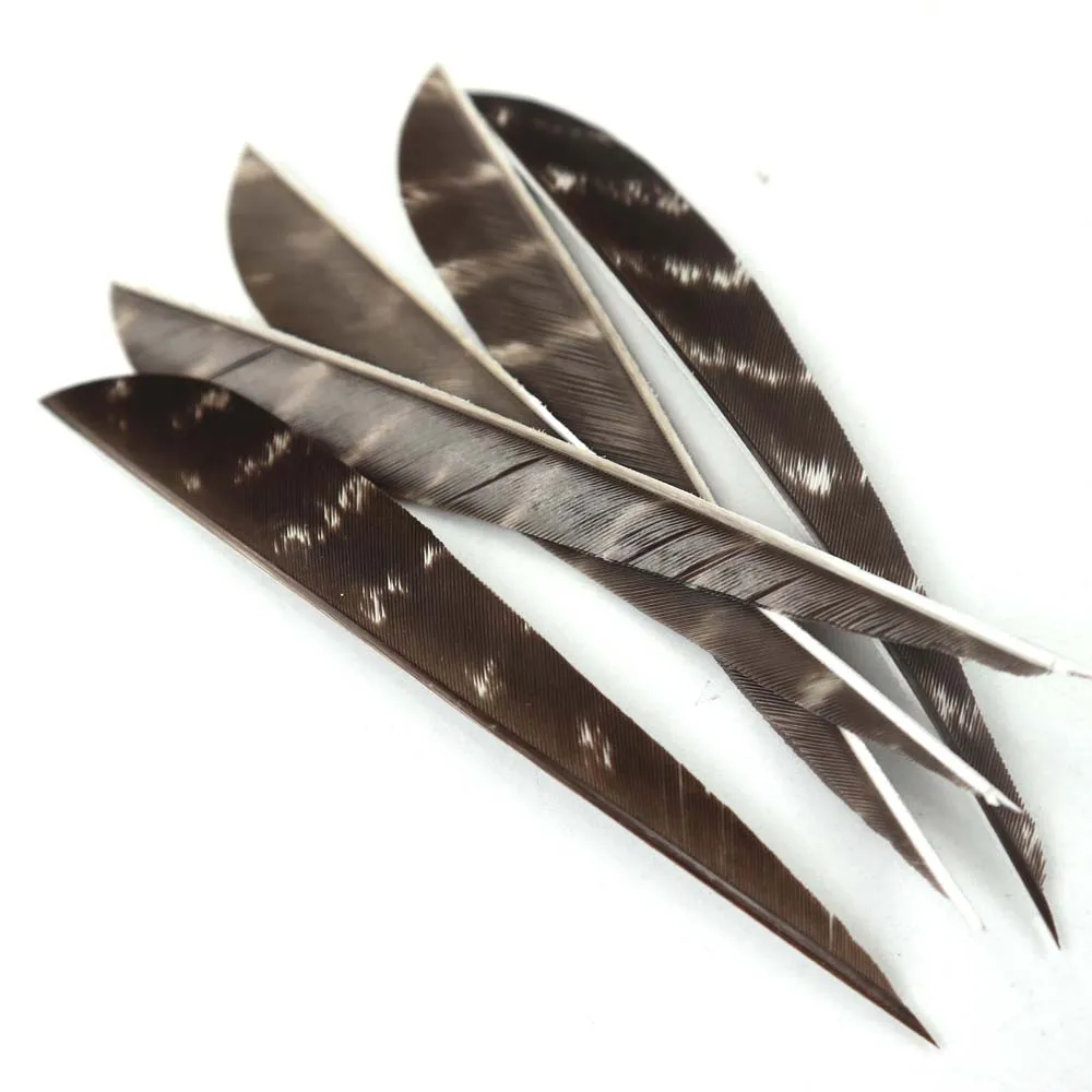 36pcs 4inch and 5inch Arrow Feather Turkey Feather Arrow Vanes For Arrow DIY Fletching Feather Arrow Accessory RW 3