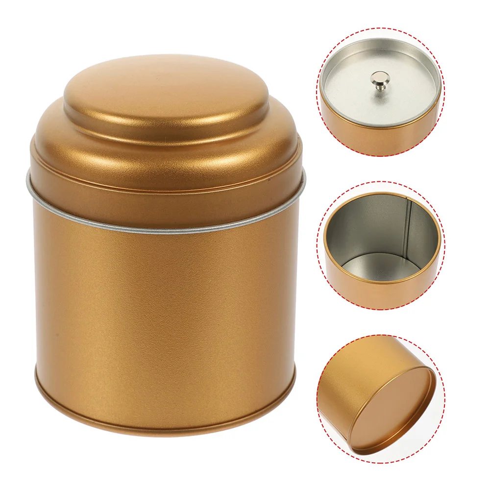 

6 Pcs Hats Candy Container Round Dry Food Storage Jar Iron Tinplate Tea Snack Holder Baby With Lid