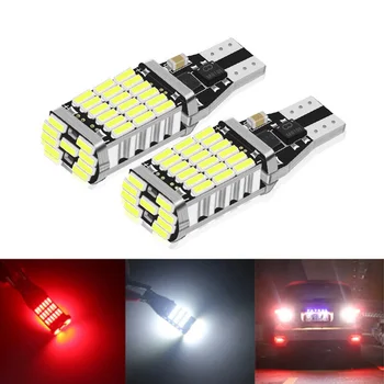 2pcs T15 Reverse Light W16W Led Super Bright 10W Canbus Backup Light Car Park Light White Red 12V