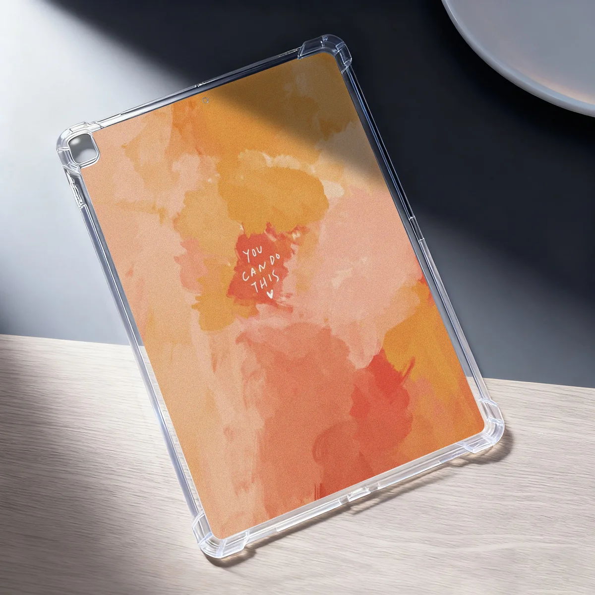 Vibrant Rainbow Tablet Case - Soft Clear Protective Cover