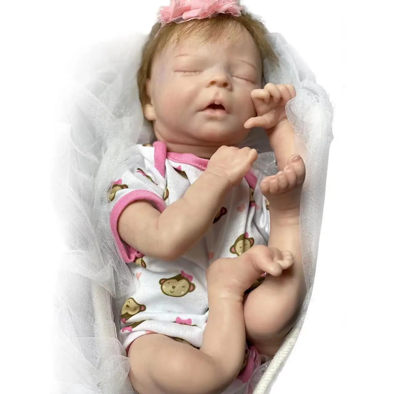 45cm Twins B Full Body Solid Silicone Reborn Dolls Painted Lifelike Bebe  Reborn Doll Handmade reborn silicona cuerpo completo - AliExpress