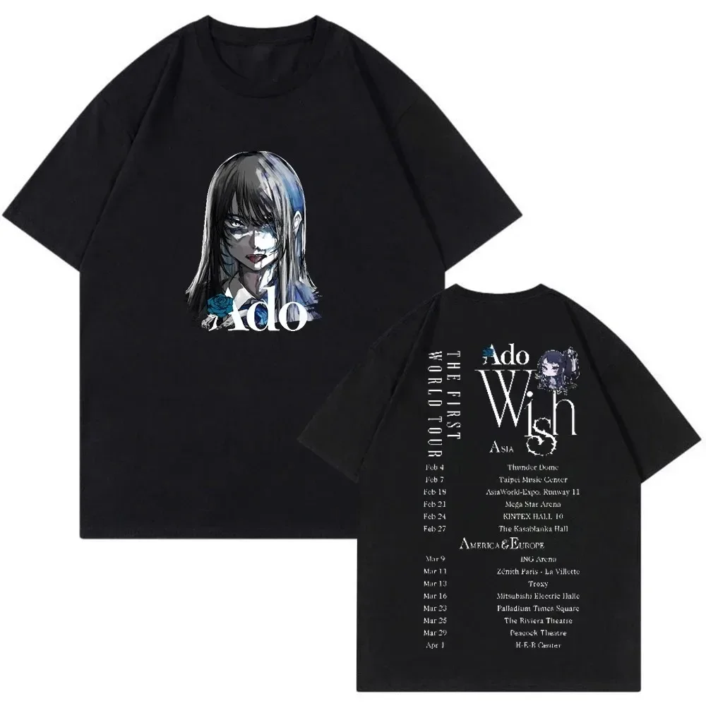 Ado Wish Tour Japanese Singer Printed T-shirt Fashion trend