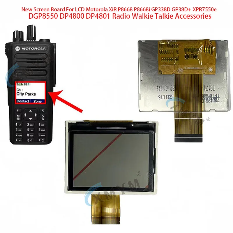 New Screen Board For LCD Motorola XiR P8668 P8668i GP338D GP38D+ XPR7550e DGP8550 DP4800 DP4801 Radio Walkie Talkie Accessories