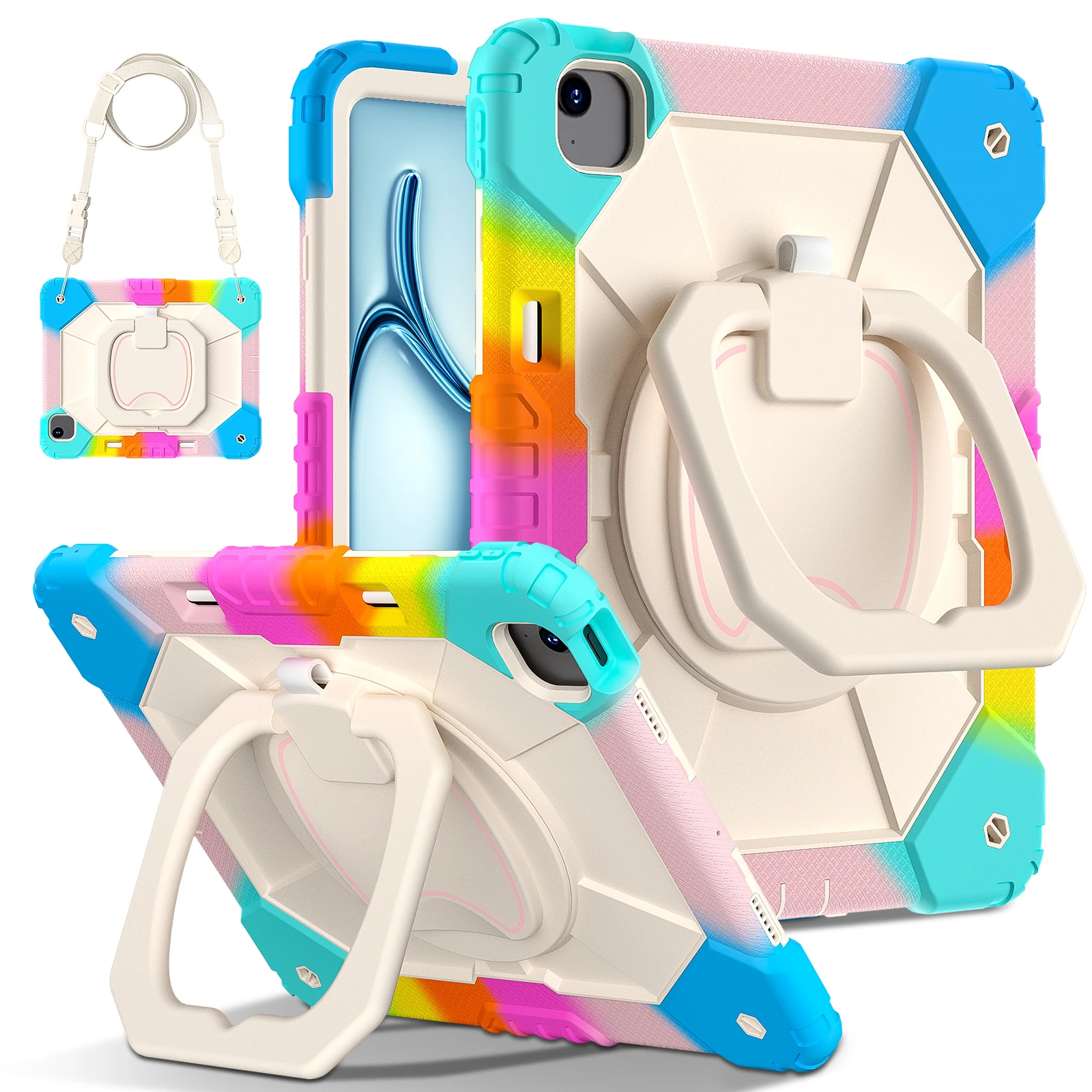 Enhanced 360 Rotating Stand Armor Case - Heavy Duty Cover