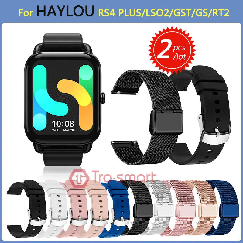 Gransho Cinturino In Vera Pelle 22mm Per Xiaomi Haylou (RT2, RS4, GST, RT) E Altri Smartwatch - Pelle Di Vitello Italiana Con Fibbia In Acciaio 316L - Sgancio Rapido - 5