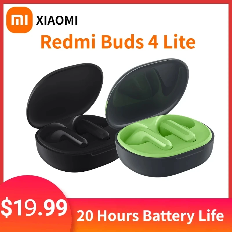 Xiaomi Redmi Buds 4 Lite Auricolare Tws 5.3 Auricolare Bluetooth Mi True Wireless Earbuds 4 Cuffie Ip54 Batteria 20H Durata Della Batteria