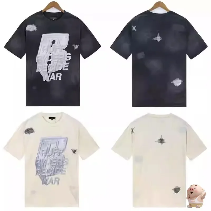 

Футболка из мягкой ткани с эффектом потертости, «Кто решает войну»