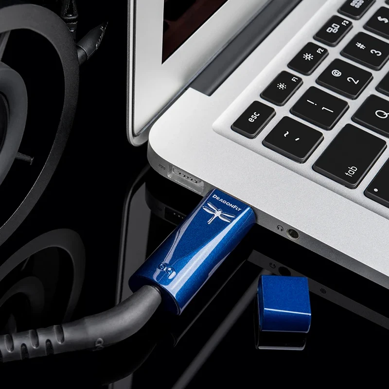 AudioQuest DragonFly 코발트 오디오 디코더 iPhone 및 안드로이드 휴대폰용 오디오 디코딩 동글 ES9016 오디오 디코더 칩