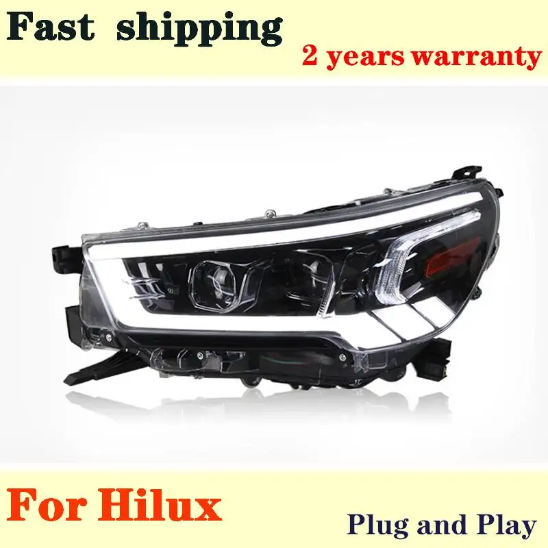 Headlight Car Styling For Toyota Hilux Headlights 20202021 Hilux Vigo