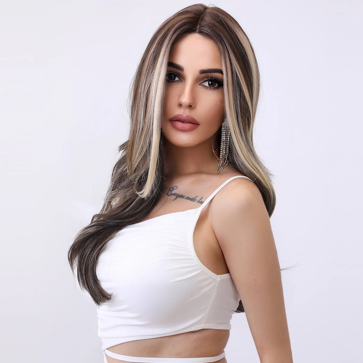 Smilco Omber Brown Synthetic Lace Front Curly Bob Wigs For Women Invisible Lace Front Preplucked Wig Heat Resistant Wave Hair