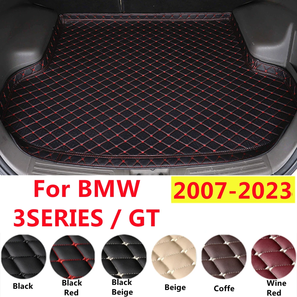 

SJ Professional All Weather Car Trunk Mat Fit For BMW 3SERIES 07-2023 XPE Leather Tail Liner Rear Cargo Pad WaterProof High Side