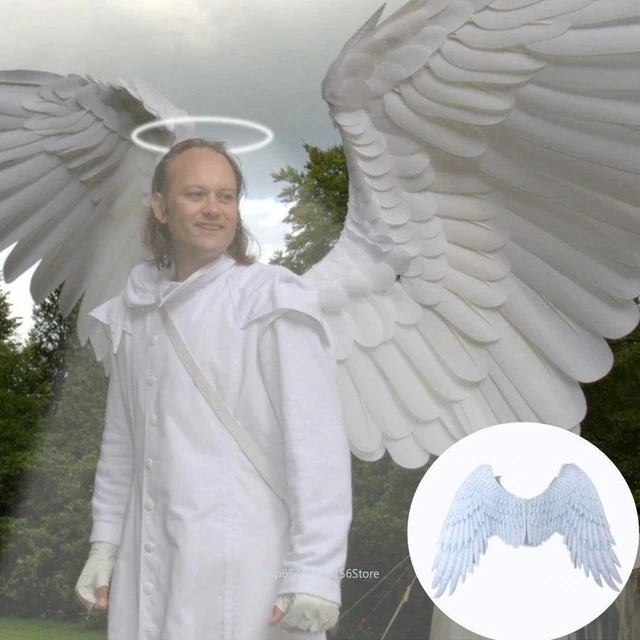 Halloween Props Devil Wings Realistic White Angel Costume Halloween Cosplay  Props for Kids Adults - AliExpress