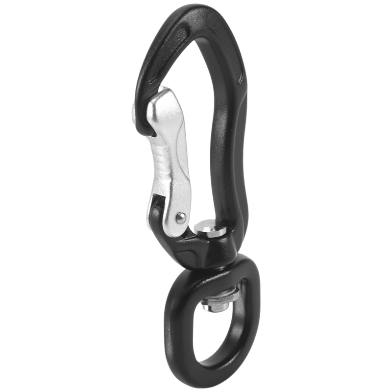 360&deg; Swivel Rotating Carabiner Clip,Multifunctional Aluminium Alloy Carabiner D Buckle For Outdoor Camping Hiking
