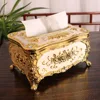 Vintage Style Tissue Box Cover Removable Tissue Cover Box Rustic Rectangular 2